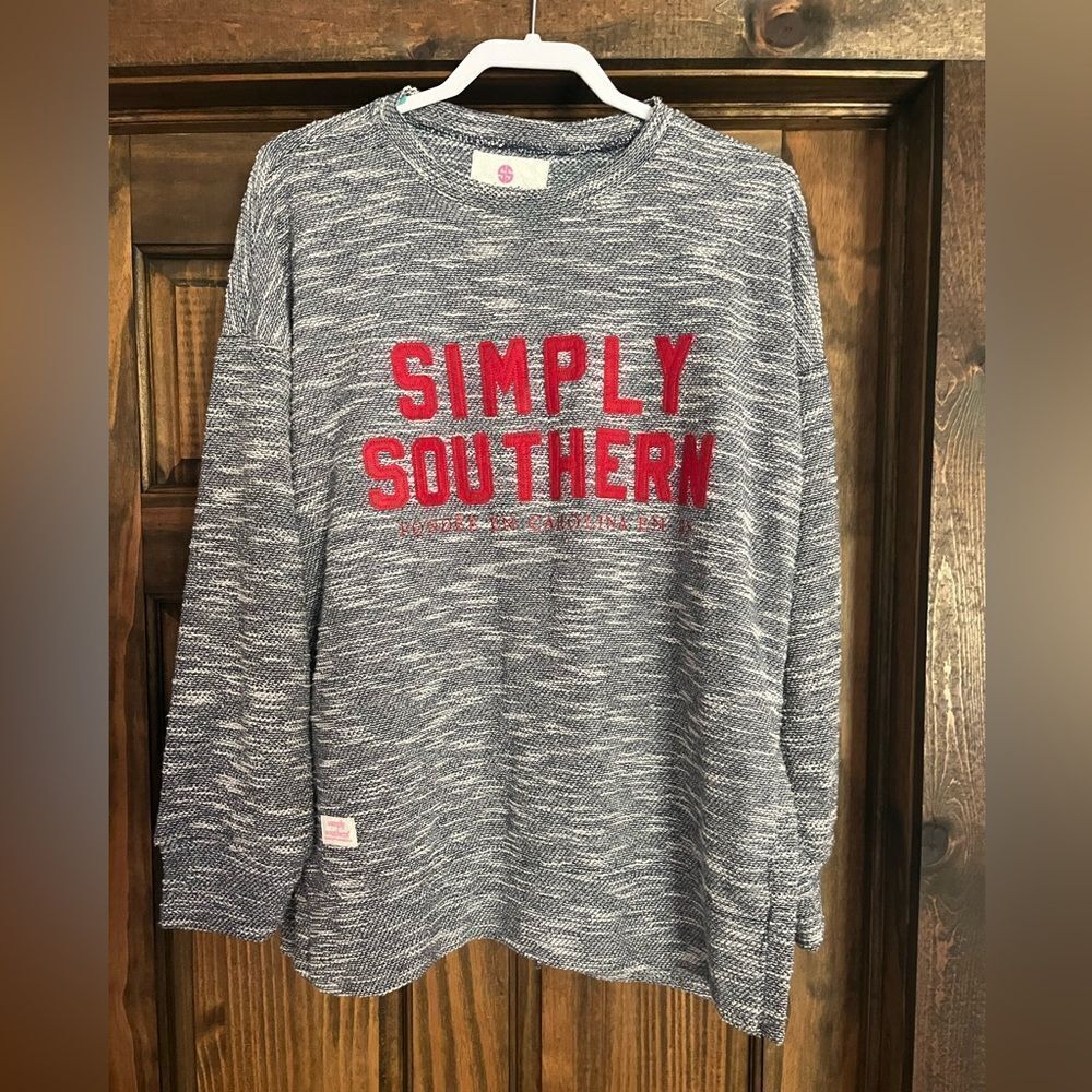 SIMPLY SOUTHERN RED LOGO PULLOVER SWEATSHIRT​